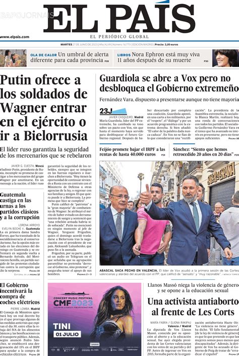 diario el pais ultima hora.